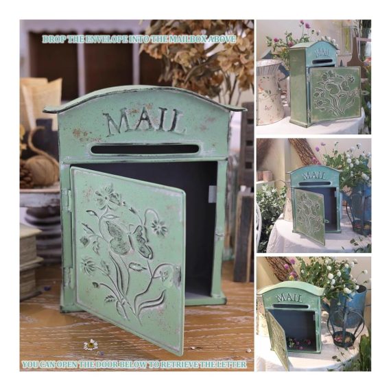 Europäischer Vintage Briefkasten - Rostgeschützter Galvanisierter Stahl für Draußen