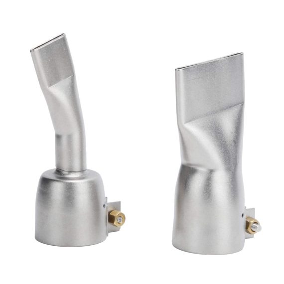 Heißluftpistolen Flachdüse Set - 2 Stück 20 mm & 40 mm Edelstahl Breitschlitzdüsen für Präzises Entlöten und Verschweißen - Hochwertige Flachschweißdüsen als Heißluftpistolen Lötzubehör Zubehör