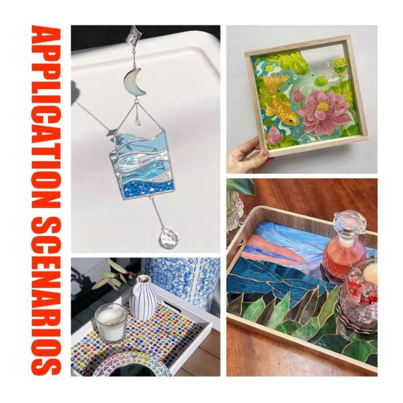 Buntglas-Set Tragbares Mini-Glasschleifer-Kit mit Schild Elektrischem Lötkolben und Glaszange - Profi-Werkzeugschnitt (Gelb