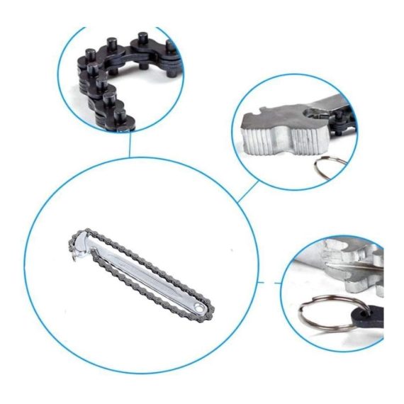 20-Zoll Rohrzange aus Carbonstahl | Kettenschlüssel für schwere Arbeiten | 8 Zoll Durchmesser Kapazität | Ideal für enge Räume | Inklusive Filterschlüssel