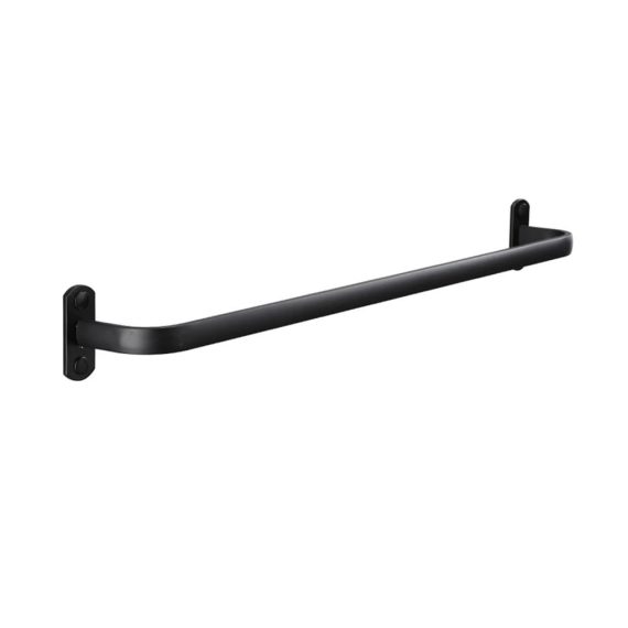 Aluminium Handtuchhalter Wandmontage - Universal Bad Accessoires Schwarz 60cm