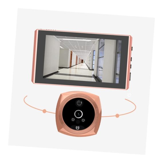 4er Set Türschlossblenden mit drahtloser Kamera und Video-Türklingel – Sicherheit und Komfort durch WLAN Türspion Tür Katzenauge Kameras