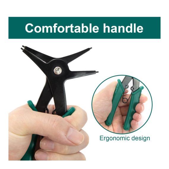 2-in-1 Sicherungsringzangen-Set Interne & Externe Sprengringzange für 10-40 mm Durchmesser