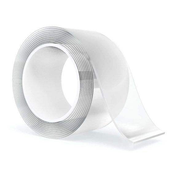 Doppelseitige Klebebänder Nano Transparent 5m - Extra Starkes Doppelklebeband 5cm x 0.2cm für Foto Wand Küche Zuhause Auto - Indoor und Outdoor Klebeband