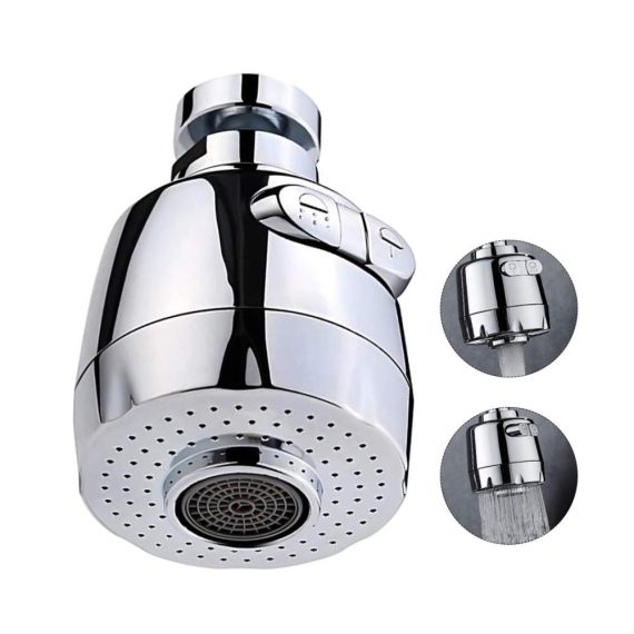 360 ° schwenkbarer Luftsprudler Wasserhahn - Wassersparender Strahlregler für Waschbecken mit erweitertem Bubbler Tap Belüfter und Doppelfunktionalität