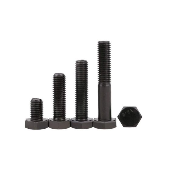 BOZONLI M8×16mm Strukturschrauben – Hochwertige Vollgewindeschrauben aus Kohlenstoffstahl (10 Stück) in elegantem Schwarz