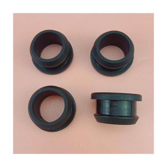 Gummi Schutzkappen Set Schwarze Snap-on-Lochstopfen Drahtkabel-Verdrahtungsbuchsen O-Ringe Dichtungen - 2–30 mm - 4 Stück A16mm (E 12mm
