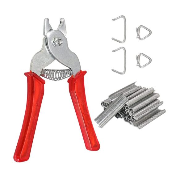 Multifunktionale Stahl Sprengringzange mit 600 Clips Ideal für Sausage Making Pet Käfige und Zaun-Installation