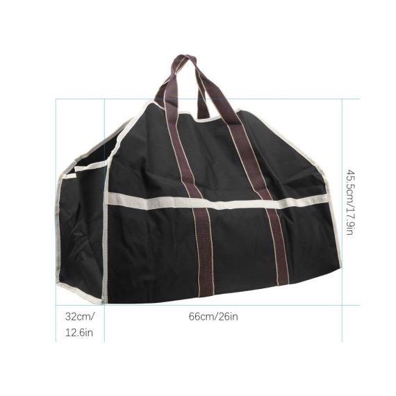 Brennholz Tragetasche aus 600D Oxford-Stoff - Robuste Holzkorb Aufbewahrungstasche für Kaminholz idealer Kaminholzträger beim Camping