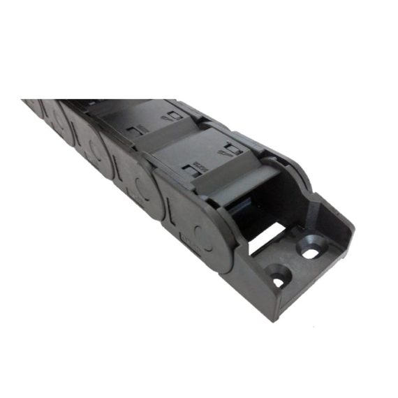 Energiekette 1m - Robustes Kettenschloss 25x57mm für CNC Router und Werkzeugmaschinen - Drag-Kettendraht-Trägerkabel - Schleppkette mit offenen und geschlossenen Seiten
