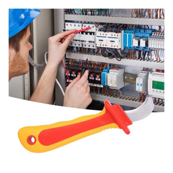 Elektrikermesser 8 Zoll - Isolationsmesser für schnelles und präzises Abisolieren von Kabeln Antimagnetisch IEC60900-zertifiziert 1000 V Cutter für effiziente Elektroinstallationen