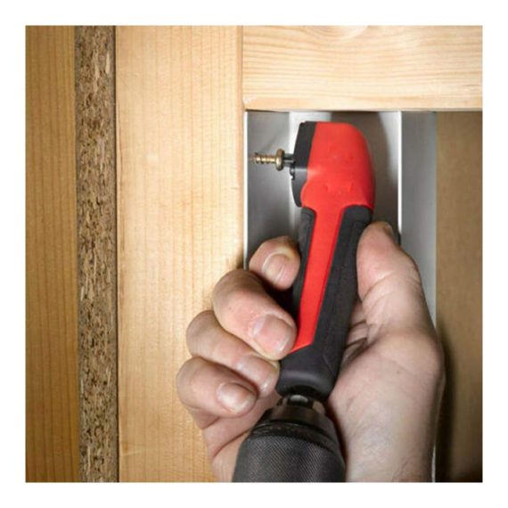 Präzise Winkelbohrmaschinen Schraubendreher-Set mit 90° Drehgelenk Stecknuss-Adapter und Eckvorrichtung für 18-V-Schlagschrauber und Bohrer-Bit – Optimales Zubehör für einfache und effiziente Arbeiten