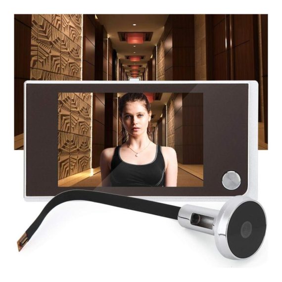 Digitaler Türspion mit 35 Zoll LCD 120 Grad Weitwinkel WLAN-Funktion Foto- und Videomonitoring - Elektronische Türkamera für maximale Sicherheit
