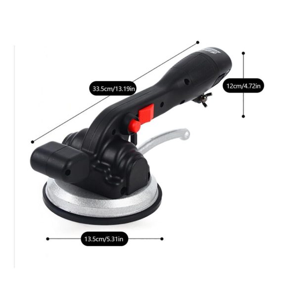 12.000 U/min Fliesenvibrationsmaschine m/Akku | Fliesenhämmer Nivellierer für Fliesenleger | Max. Belastung 100 kg | 6 Gang