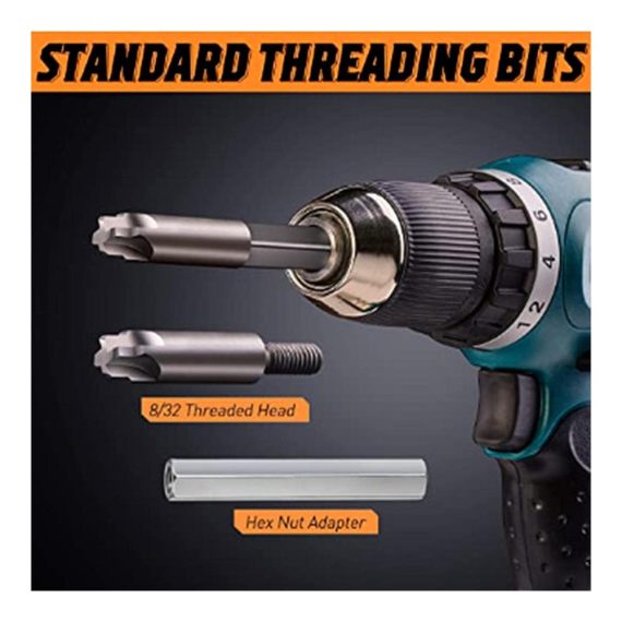 Heavy Duty Hand Deburring Kit - Professional Router Bit Rotary Deburr Tool with External Coverage for Metal Chamfering and Burr Removal in Pipes