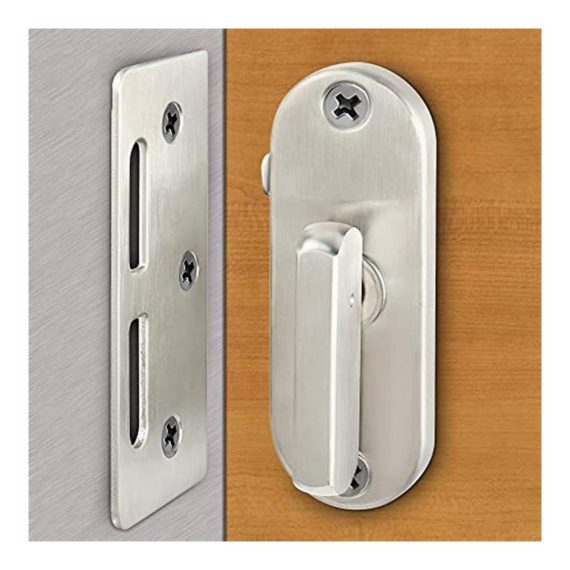 Edelstahl Türschloss für Aluminium Fenster & Türen - Robuster Riegel & Bolzen Haushaltsverschluss (1 Stück