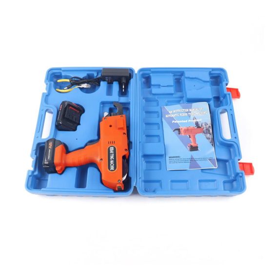 Automatische 12V Drahtbindemaschine für Bewehrungsverbindungen 8mm-34mm orange ideal für Zivilgebäude Bodenrohr Heizbodengewebe & Stahlstangen
