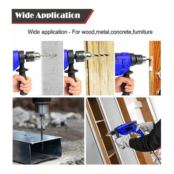 850W Schlagbohrmaschine mit 3000 U/min 13mm Metallfutter Variable Geschwindigkeit - Ideal für Holz Stahl und Betonbohrungen
