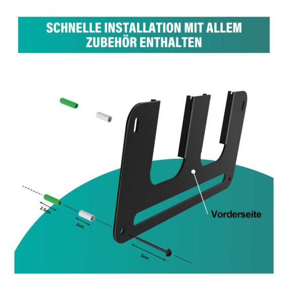 Werkzeugakkus 4er Wandhalterung - Optimale Organisation für Makita 14.4V & 18V Akkus in Werkstatt und Auto