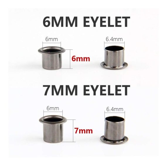Kydex Scheath DIY-Nietzangen-Set 100 Ösen 6mm/7mm Nieten Handwerkzeugteile