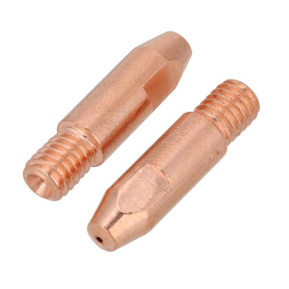 MIG-Schweißgeräte 20 Stücke Kupfer Kontaktspitzen & Schweißdüsen für 24KD MIG/MAG Schweißbrenner - M6 Stromdüsen Ersatzteile-Set