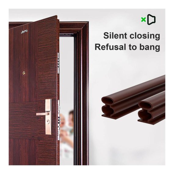 Premium Tür- und Fensterdichtungsset - 10m Selbstklebendes Dichtungsband für effektive Zugluftstopper Schalldämmung und Windschutz - 10x15mm Gummidichtung für optimale Tür- und Fensterisolierung