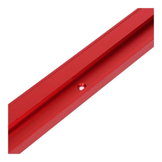 45 Typ T-Schiene - Aluminium Führungsschienen 1000mm für Holzbearbeitung mit Rot eloxierter Oberfläche
