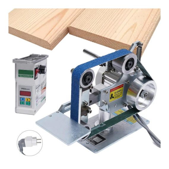 Bandschleifer mit Brushless Motor - Leistungsstarkes 220V-Gerät mit 0.55 kW für präzises Schleifen Polieren und Schleifen am Bandschleifer und Tellerschleifer