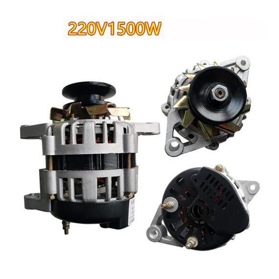 Kniehebelspanner SINGID - Kraftvoller 220V Haushalts-Riemenscheiben-Generator mit Permanentmagnet und 1500W Konstanter Spannung - Reine Kupferwicklung für Effizienz und Langlebigkeit