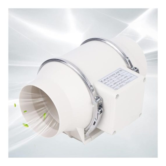 Badlüfter Abluftventilator mit Kugellager leistungsstarkes Rohrlüfter Gebläse für Bad WC Küche - 100mm/150mm Vents Rohrventilator ideal für Gewächshaus Zelt Garage - Effizientes 35W HF-100P Lüftungssystem