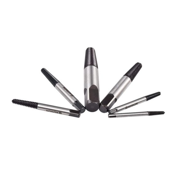 Gewindebohrer-Auszieher-Set | KATUR-Werkzeug für beschädigte Schrauben | 6-teiliges Extraktoren-Bohrer-Führungsset | Defekte Schraubenentferner für Schraubenbolzen | Professionelles Schraubenentfernungs-Werkzeug