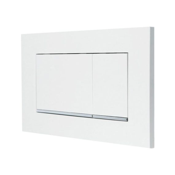 Geberit Sigma30 UP320 Spülkasten Doppelbetätigung | Chrom Zweimengenspülplatte 115.883.KH.1 | Weiß inkl. Montageset