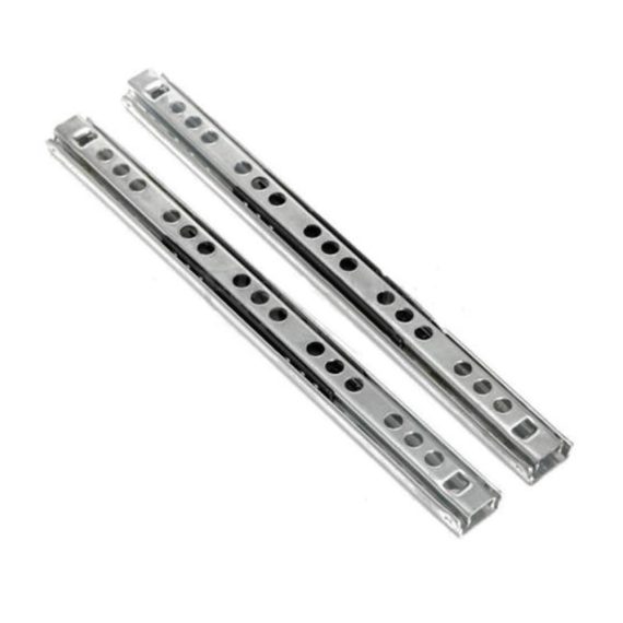 Möbelgleiter Schubladenauszüge – 2 Stück 33 cm Kugellager Schubladenschienen aus Stahl für Schränke und Schubladen Verlängerung Tastatur Schrank Gleiter