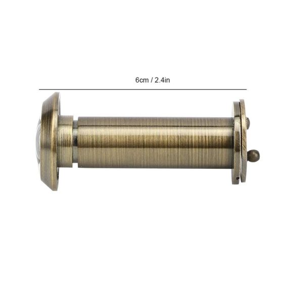 Türspion Diebstahlschutz - 220° Sichtwinkel Heavy Duty Privacy Cover Sicherheitstürspion für 55-90mm Türstärke in Branzefarbe