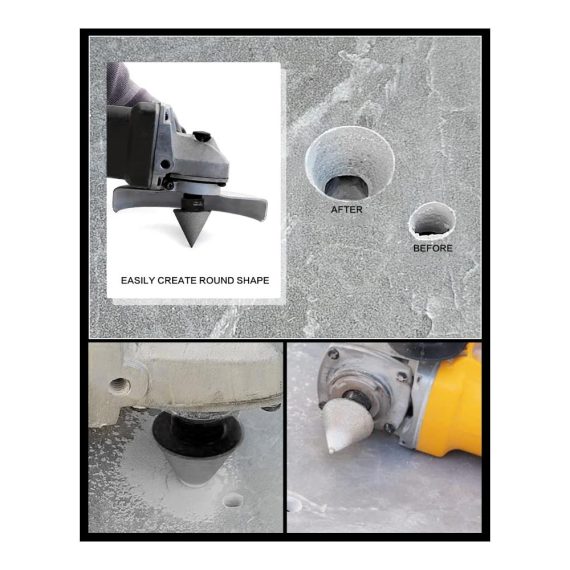 Diamant-Fasenbohrer 35mm mit M14-Gewinde für präzises Formen und Trimmen in Fliesen Porzellan Marmor Keramik und Granit – Profi Dübelbohrer für die Vergrößerung bestehender Löcher