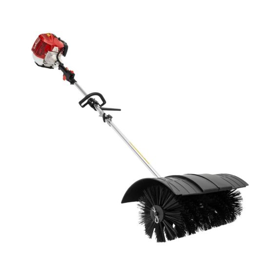 Schneefräsen 2 3PS Benzin Motor mit Elektrostart Kehrmaschine 52CC 60cm Kehrbreite Schneeschieber 2x 30cm Kehrwalze ergonomischer Griff - Optimal für schnelle Schneebeseitigung