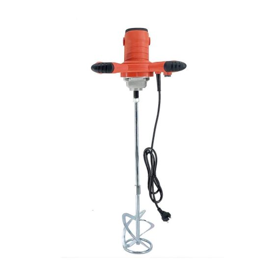 Mörtelrührer 2100W | Handrührgerät mit 6 Stufen | Betonrührer für Mörtel und Gips | 220V Rührwerk mit Wendelrührer | Rührer Paddel inklusive | Mischer für Baustelle und Heimwerker | Leistungsstarker Rührer 800r/min