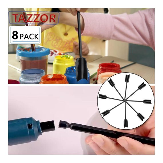 Epoxidharz Rührwerke - 8 Stück 22cm Mischpaddel für 1/4 Bohrer - Farbrührer Epoxidmischer wiederverwendbar - ideal für Silikonmischen Malen und Keramikglasur