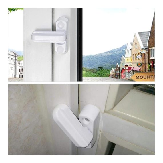 Vier weiße Metall-Vorhängeschlösser für Fenster - Sicherheitsschlösser-Set für Türen Haussicherheit und UPVC/PVC - Ersatzschlösser für verschiedene Türen