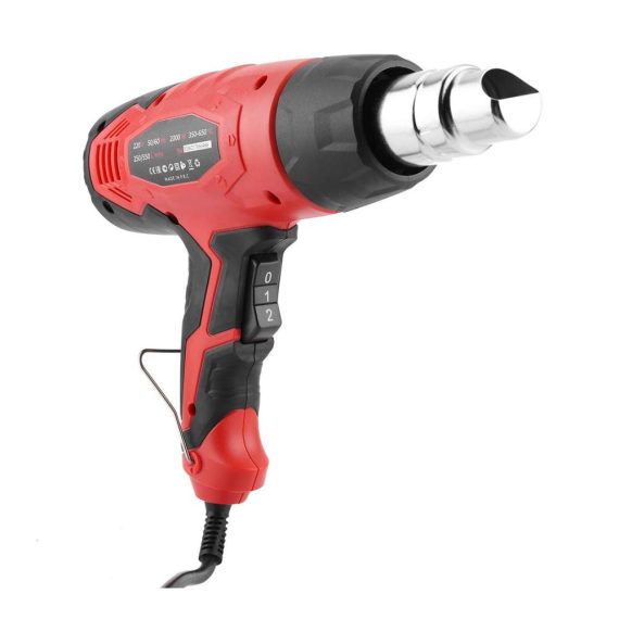 Elektrische Heißluftpistole 2000W mit 4 Düsen 2 Temperaturregelungen (350/650℃) - Ideal für Schrumpfschlauch Embossing Handwerk und Trocknungsfarbe