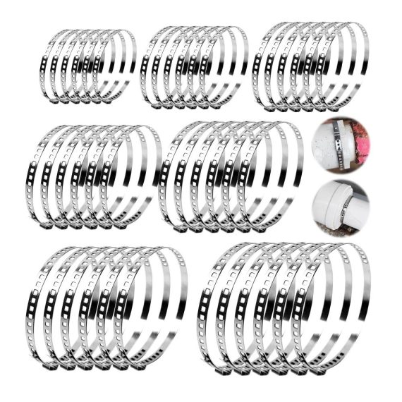 Edelstahl Rohrschellen Set mit 42 Stück – CV Schlauchschellen für 10-90mm Achsmanschetten Klemmschellen Werkzeug Einstellbare Schellen für 90-150mm Gelenk Boot Crimp Clamp Kit