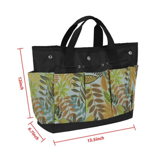Gartenwerkzeugtasche aus wasserdichtem Oxford-Gewebe - Tragbare Aufbewahrung für Gartengeräte mit Griffen Multifunktionale Handtasche