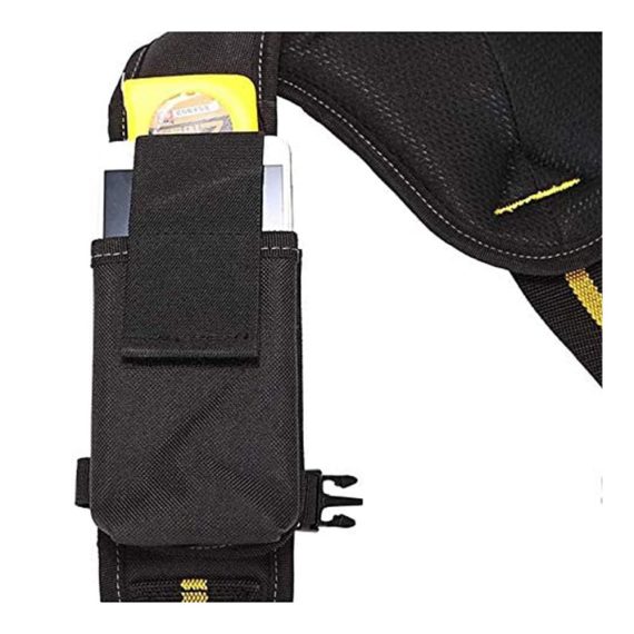 Verstellbarer Werkzeuggürtel mit Taschen für Elektriker Zimmerer Tischler - Strapazierfähiger Hammerhalter Nageltasche und Messertasche für Handwerker