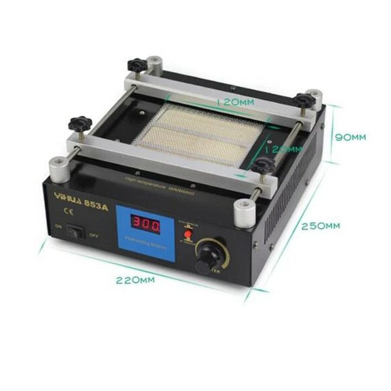 BGA Rework Station 450W - Professionelle Lötstation mit Infrarot-Technologie LED Digitalanzeige und 220V Heizplatte