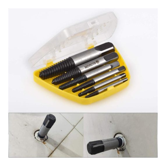 Gewindebohrer-Auszieher-Set | KATUR-Werkzeug für beschädigte Schrauben | 6-teiliges Extraktoren-Bohrer-Führungsset | Defekte Schraubenentferner für Schraubenbolzen | Professionelles Schraubenentfernungs-Werkzeug
