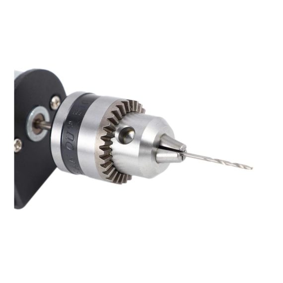 DC 12-36V Miniatur Handbohrfutter und Halterung mit Dreh-555 Motor - Kompaktes Bohrfutter-Set für präzise Arbeiten