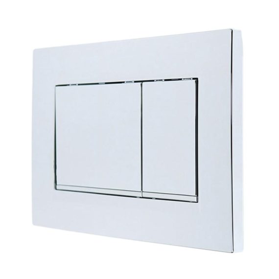 Geberit Sigma30 UP320 Spülkasten Doppelbetätigung | Chrom Zweimengenspülplatte 115.883.KH.1 | Weiß inkl. Montageset