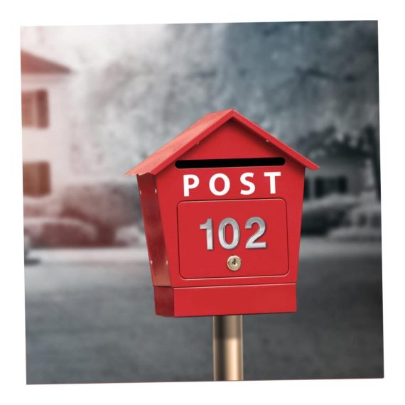 Digitale Hausnummern - 10er Set für Haustüren Büros Hotels - Selbstklebendes Türschild aus Holz - Moderne Wohnungsnummern und Bürotürschilder