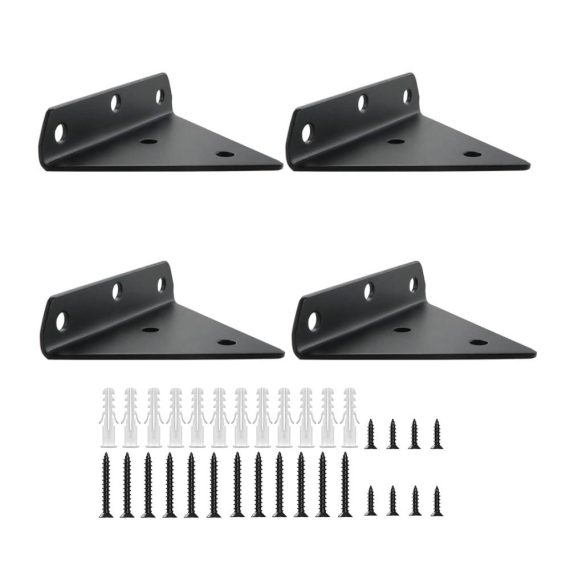 Dreieckige Regalträger & Wandhalterungen - Unsichtbare Schwebende Regalhalterungen für Bücherregal Schlafzimmer Badezimmer Küche - 4er Set