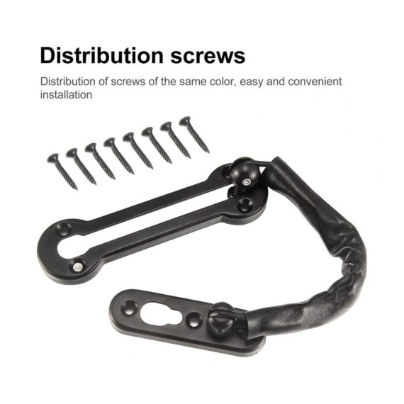 Sicherheits-Türkette 20 cm - Edelstahl Türschlosskette in 5 Farben mit Galvanik Anti-Diebstahl Rostschutz verdicktem Bolzen - Hochsicherheits-Türkettenschloss für Türbeschläge (Color B